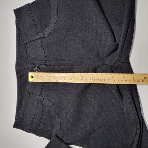 Rhapsodielle Womens Pants Stretch Size Medium Straight Leg Pockets Black 29 X 31 - Picture 12 of 13